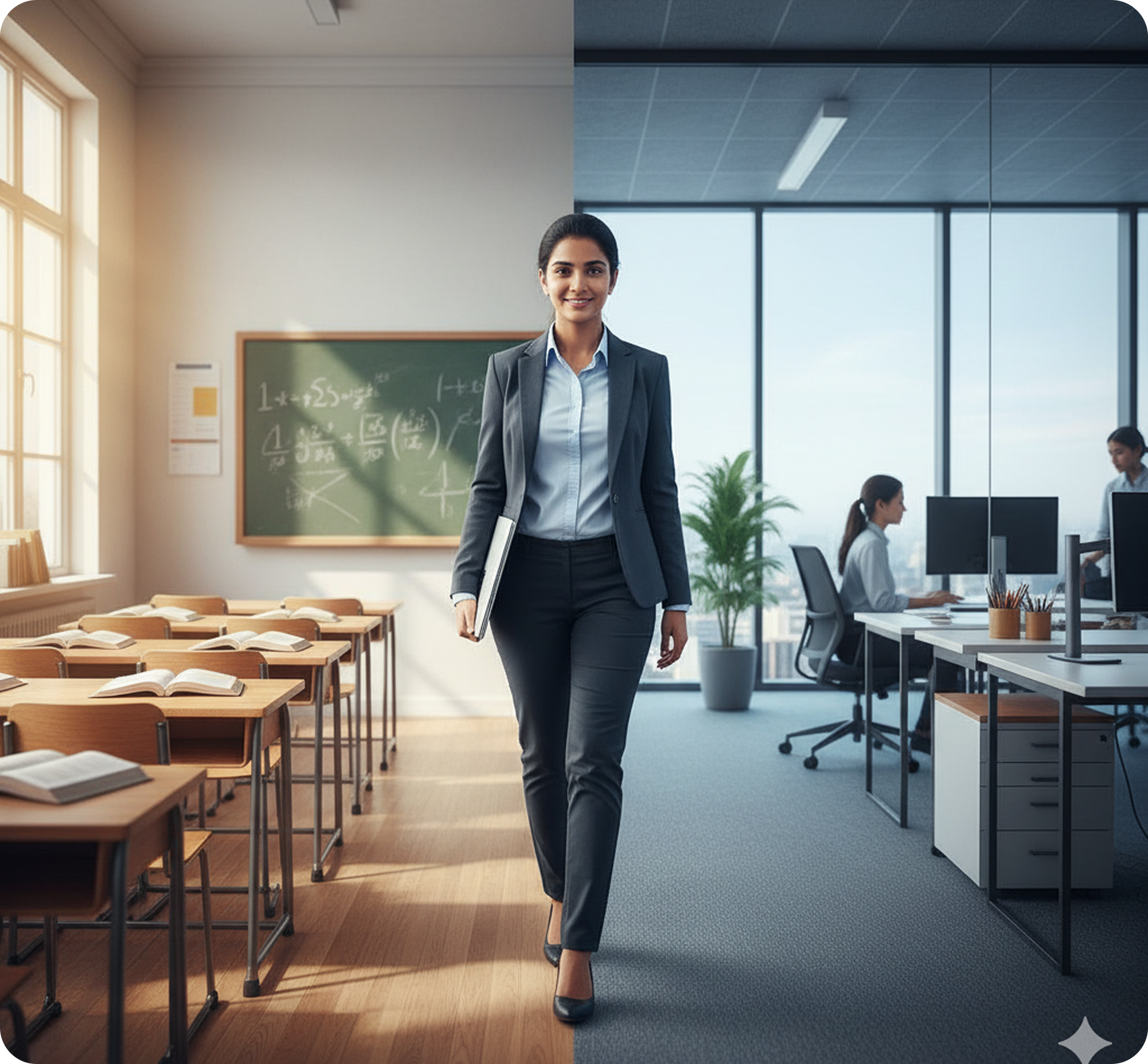 Professional in office